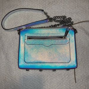 SOLD Rebecca Minkoff pink metallic Avery cross body